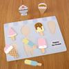 The American ice cream board toy consists of 7 ice creams of different colors and shapes