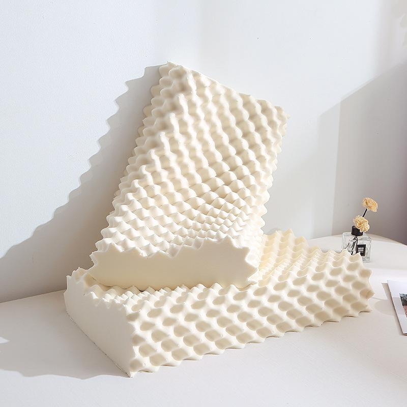 Thai Natural Latex Pillow for Adults Cervical Vertebra Massage Pillow Core Pillow for Comfortable Sleep