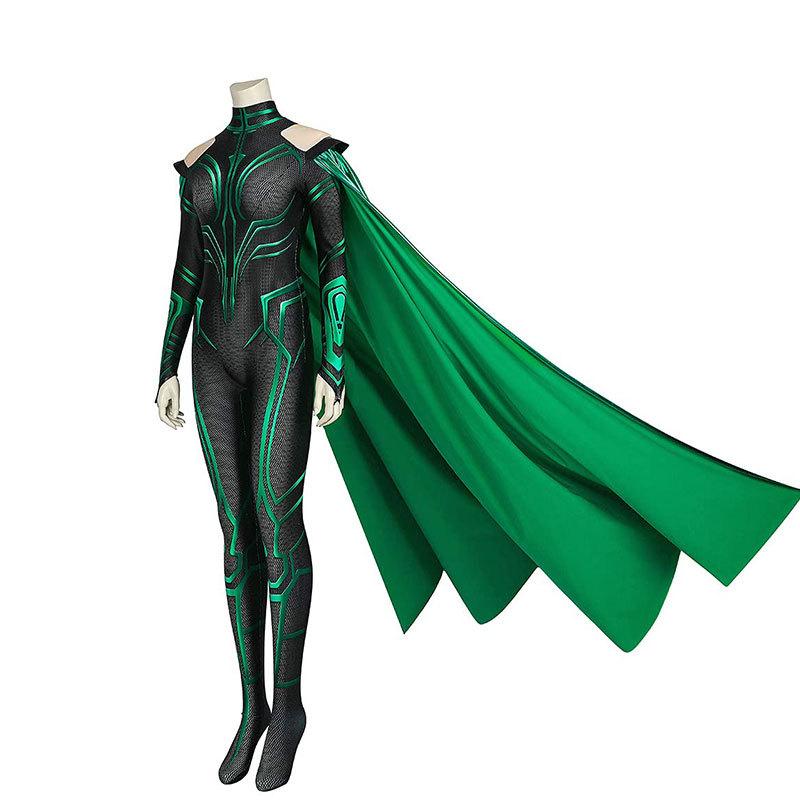 Thor 3 Hela cos costume villain same style Ragnarok death goddess one-piece tight costume