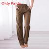Casual Womens Cotton Linen Drawstring Wide Leg Pants For Summer Comfort