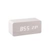 Wireless LED Wood Clock: Digital Alarm with Thermometer, Calendar & Charging Function