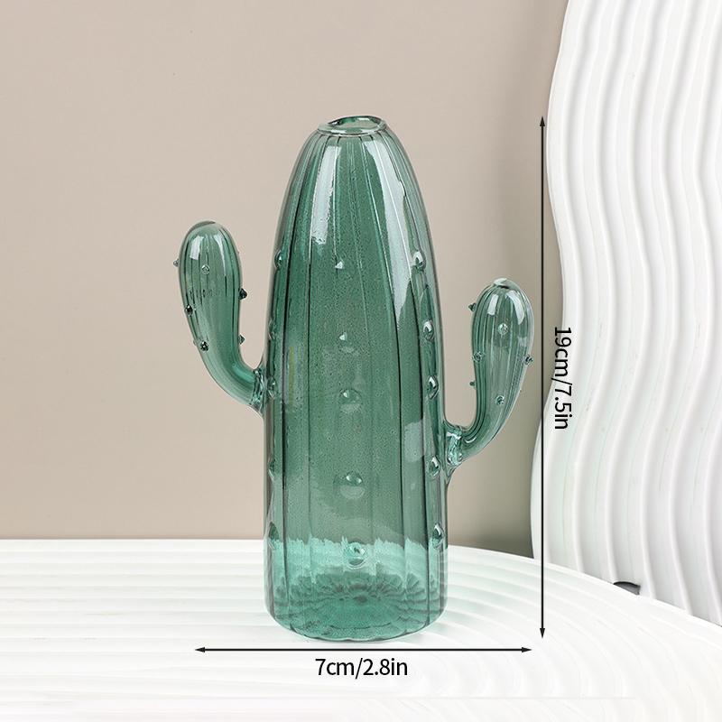 Kreative Kaktus-Glasvase, Aromatherapie-Flasche, nordische Vasen, Hydrokultur-Blumentopf, einfache kleine Vase für den Schreibtisch, Heimdekoration