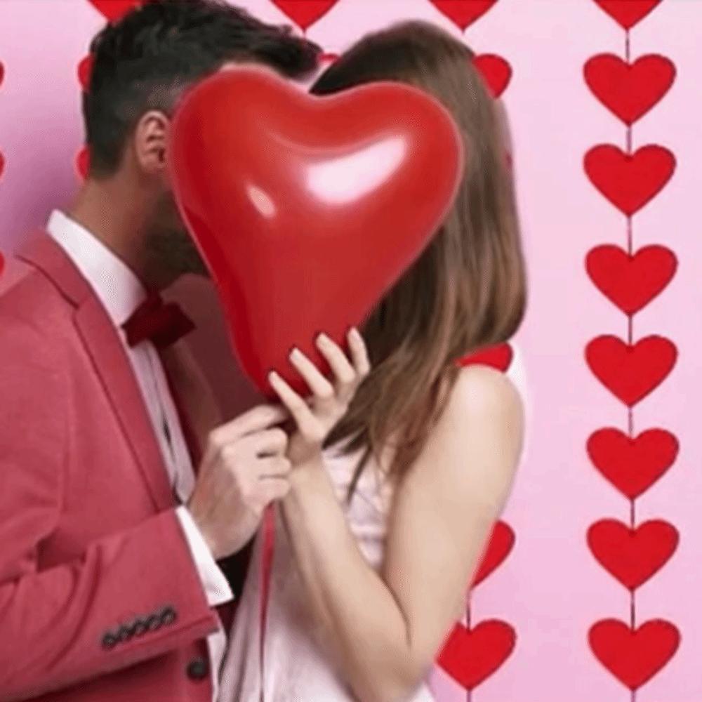 Romantic Love Flower Hanging Curtain Decorations Wedding Love Pulling  Bridal Shower