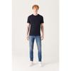 Men's Black 100% Cotton Breathable Crew Neck Standard Fit Regular Cut T-shirt E001000