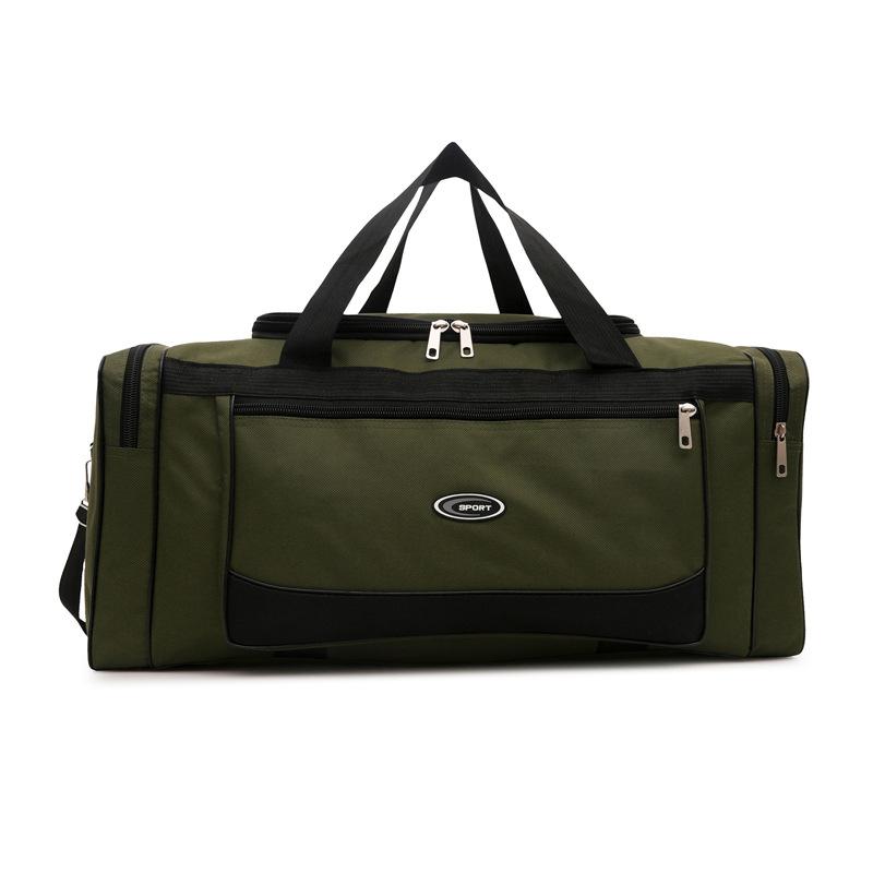 

Short and Long Trips and Leisure Simple Hand-held Travel Bags with Large Capacity Moving Clothes Storage Large Capacity Luggage Bags зелёный