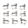 NO Fade 10pcs 15*13mm Stainless Steel Screw Ear Clip Earring Settings Rotate Pads Earring Findings 2026 New Arrival 