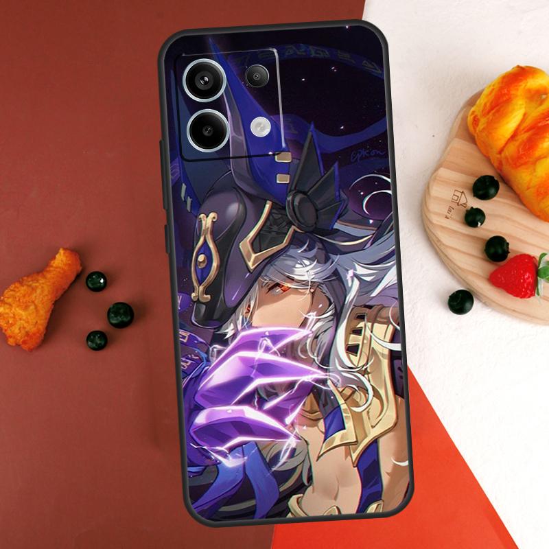 Genshin Impact Cyno Case For Xiaomi Redmi Note 14 13 Pro 9 10 11 12 Pro 10S 11S 12S Redmi 14C 13C 10C 12C Coque