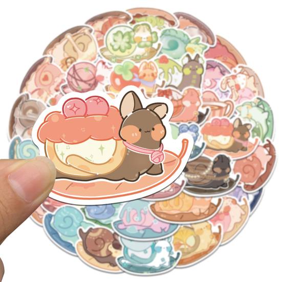 50Pcs Stylish Waterproof Decoration Adorable Hand Account Car Suitcase DIY Cartoon Stickers Reward Gift Scrapbook