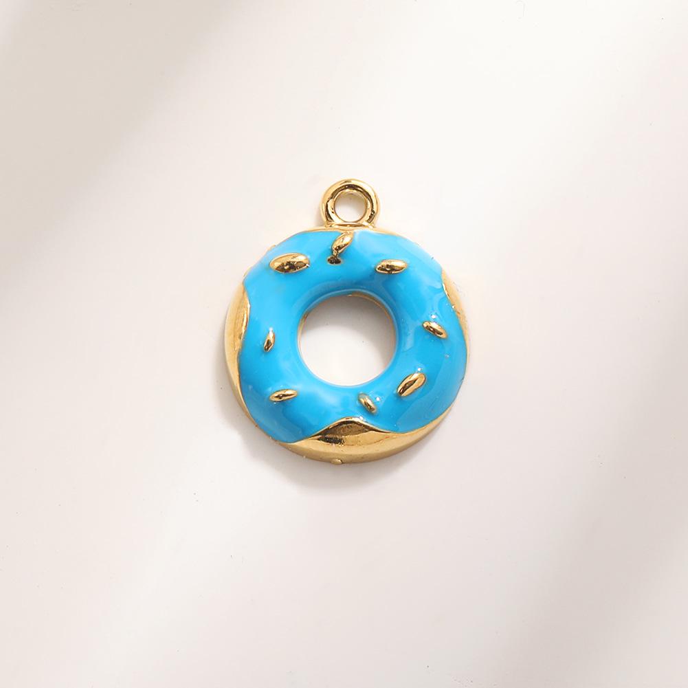 Stainless Steel Drip Oil DIY Pendant: Stylish Lips & Donut Charms with Titanium Steel Bracelet, Necklace & Earrings