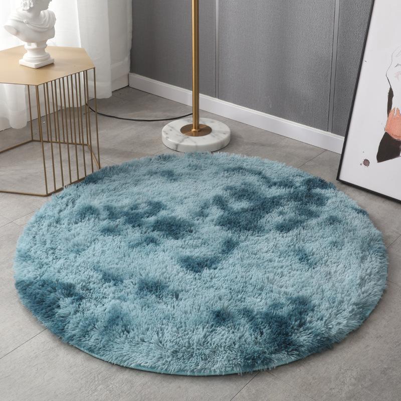 1Pcs Soft Plush Round Rug for Bedroom Home Decor Fluffy Shag Circle Area Rugs Kids Room Classroom Nursery Living Room Decor