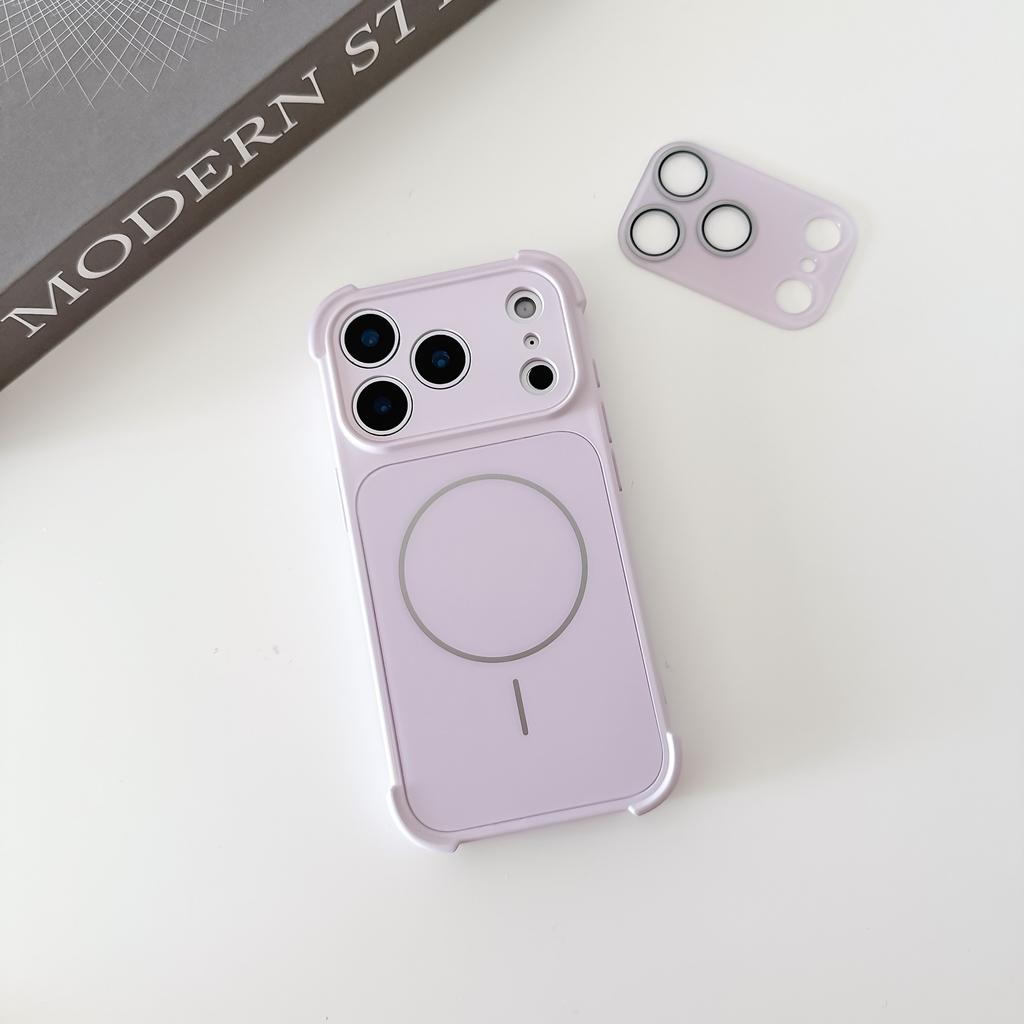 For Magsafe Magnetic Shockproof Silicone Bumper Phone Case For iPhone 17 Air 16 15 14 13 12 Pro Max Matte Hard PC Back Cover