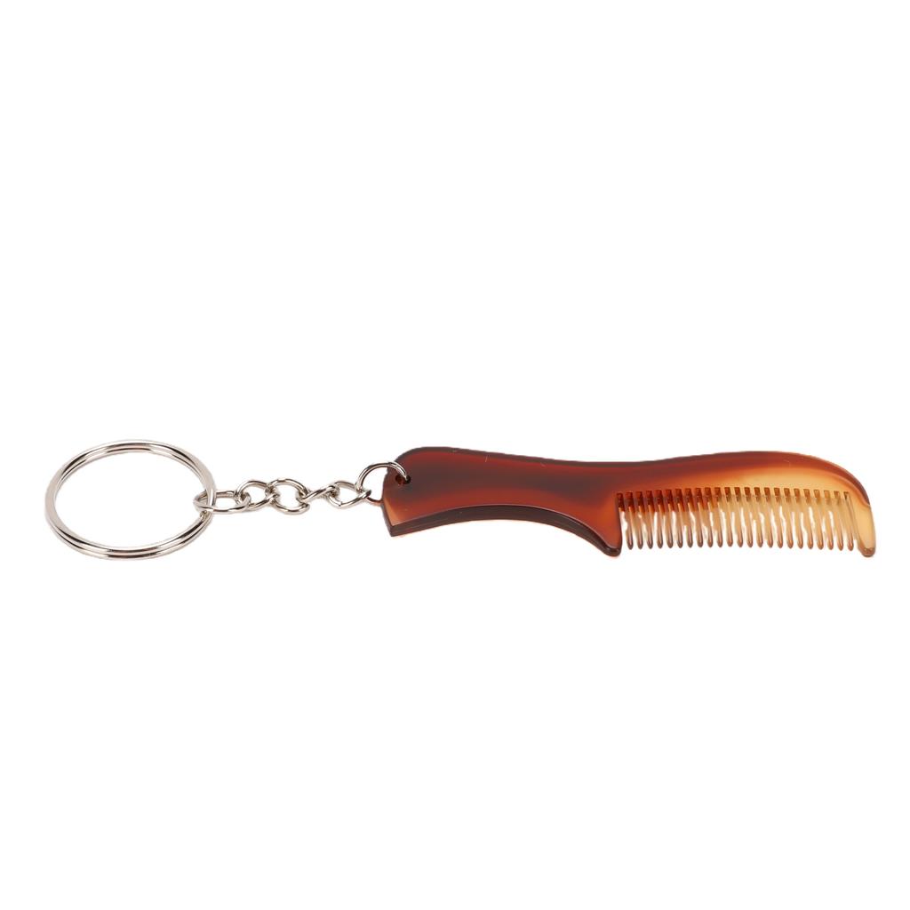 Mini Keychain Comb Portable Travel Pocket Fine Tooth Small Keyring Beard Comb Hair Styling Accessory