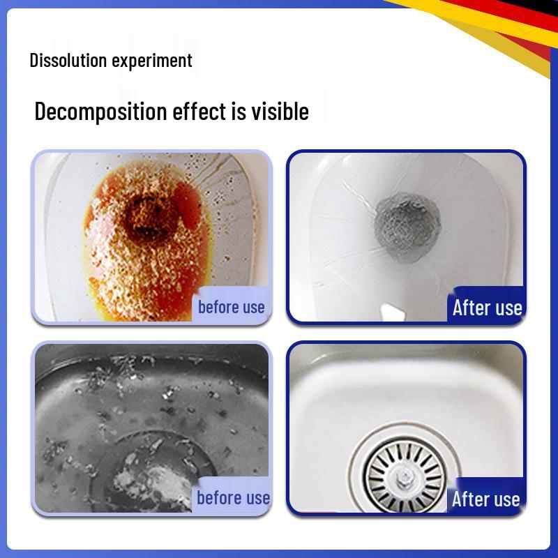 Sewer & Toilet Pipe Unblocker for Drains & Grease Removal