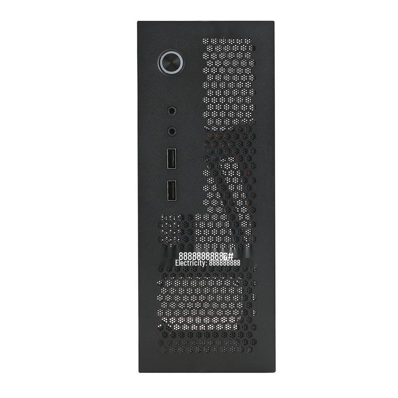 SKTC A09 Černá HTPC skříň, Stojící/Položená, Kompatibilní s ITX základní deskou, Malý 1U/Flex PSU
