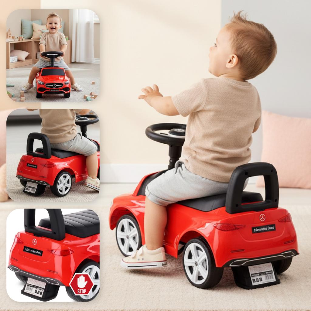 Ride-on Pusher Walker Mercedes C-Class Red Sun Baby