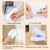 Nagelsvampsbehandling LED-enhet 460nm Blått ljus USB-laddning Onychomycosis Rengörare för Återställande av Nagelhälsa Och Smärtlindring Blått Ljus Nagelterapi