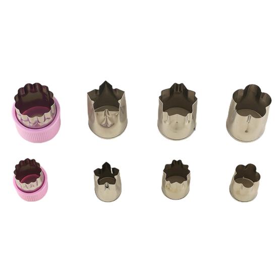 Non-stick Cake Embossing Die Lightweight Smooth Edge Washable Reusable Cookie Cutter Bakery Gadget 8Pcs/Set DIY