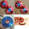 Lebhaft gefärbter Captain America Fidget Spinner mit Hochgeschwindigkeitsrotation zur Stressreduzierung