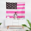 Aertemisi Rosa Band Lil Uzi Vert Wandteppich Wandbehang Kunst für Schlafzimmer Wohnzimmer Dekoration Studentenwohnheim Party Hintergrund Zuhause
