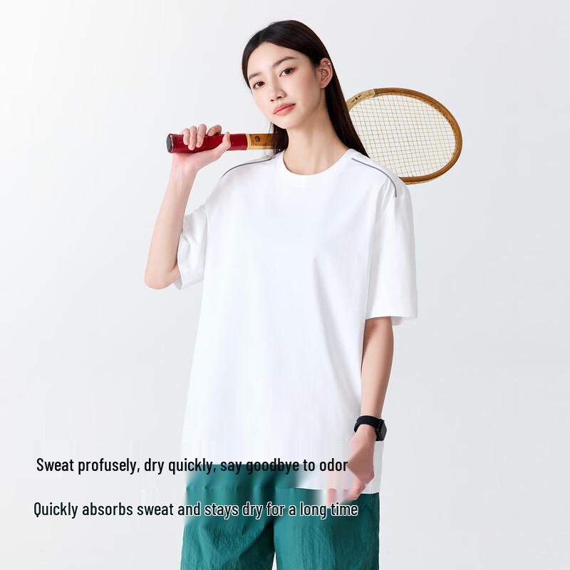 MINISO Men's Sport Quick-Dry Reflective Stripe T-Shirt
