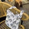 New Shoulder Large-capacity Portable Student Bag Women's Trendy Summer Canvas Bag