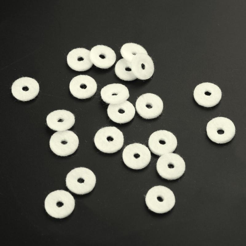 20Pcs Trumpet Felt Washer Cushion Washers Cork Pad Valves Replacement Parts Kits