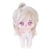 Niannyyhouse 20cm Plush Caramel Girl with Fried Black No Regular Cotton Hair, Hair, Attributes, Body, Doll, Dress-Up (16-Skeleton Included)