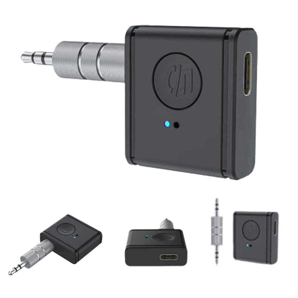 Aux Receiver Wireless Car Bluetooth Adapter 3.5mm To 3.5mm Jack Audio Music Mic Handsfree Adapter For Car Speaker Bluetooth 5.3