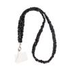 Douyin-Inspired Black Woven Mobile Phone Lanyard – Wearable Crossbody or Neck Anti-Lost Chain with Fragrance Style.