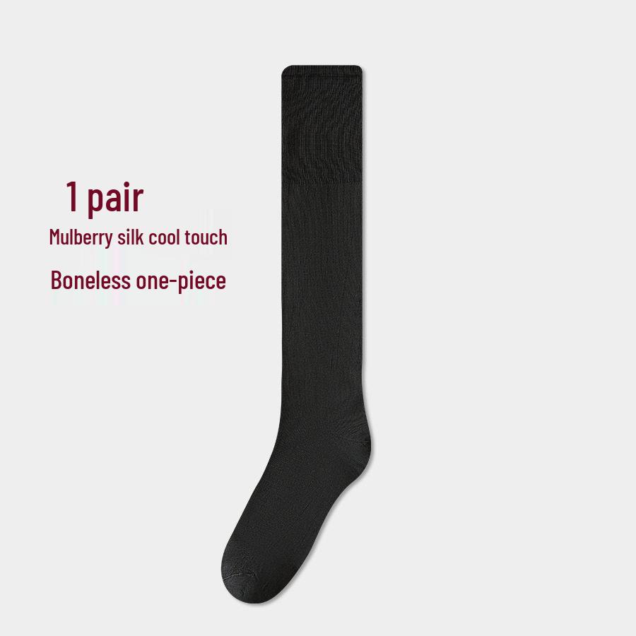 Men's Summer Silk Stockings: Anti-odor, Sweat-absorbing Long Calf Socks