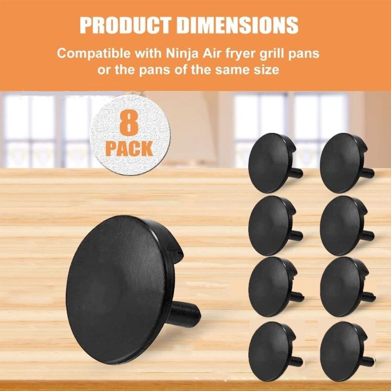 Air Fryer Rubber Protective Feet Fit for Instants-Vortex Air Fryer Grill Plate Professional Rubber Bumpers Silicone Tabs