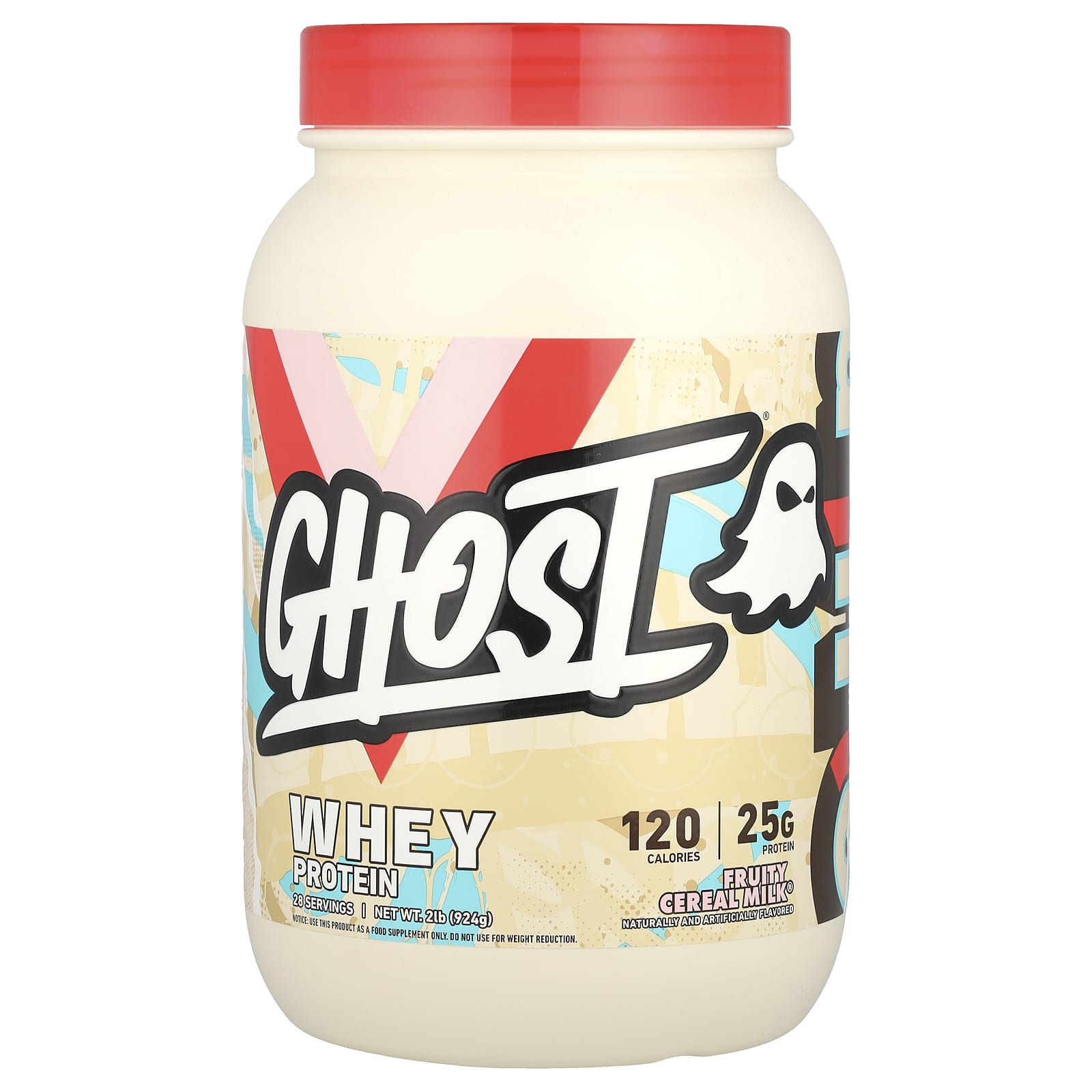 

Ghost, Whey Protein, Fruity Cereal Milk®, 2 lb (924 g)