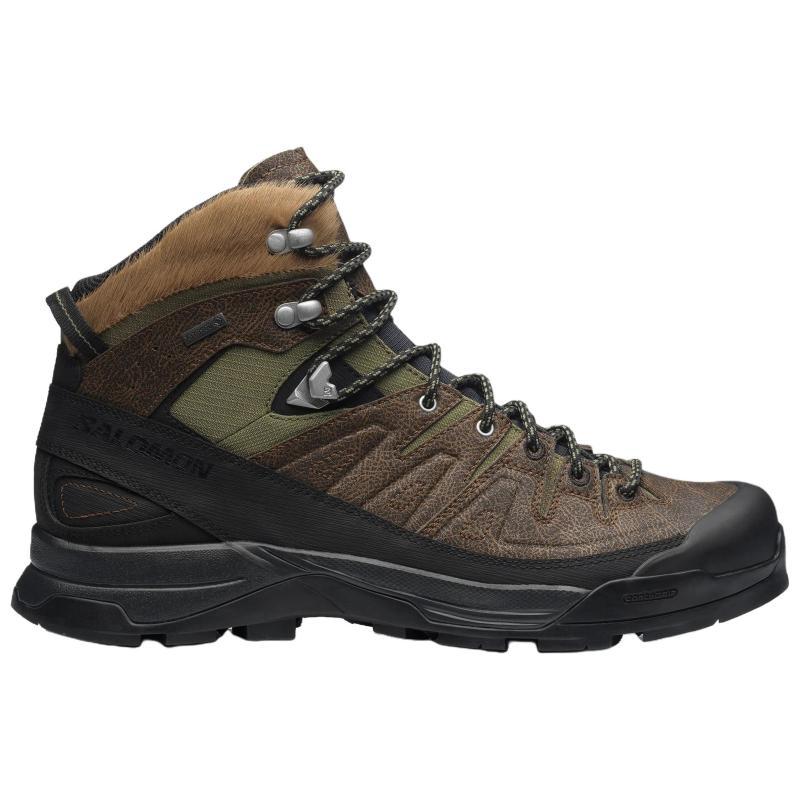 SALOMON X ALP Cushioning, Waterproof, And Breathable Mid top Mountaineering Shoes Unisex Brown Sneakers 477959