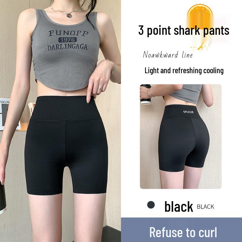 Women's High-Waist Tummy Control Shark Pants - Comfortable, Versatile, Hip-Lifting, Three-Quarter Base Layer for Summer 2026