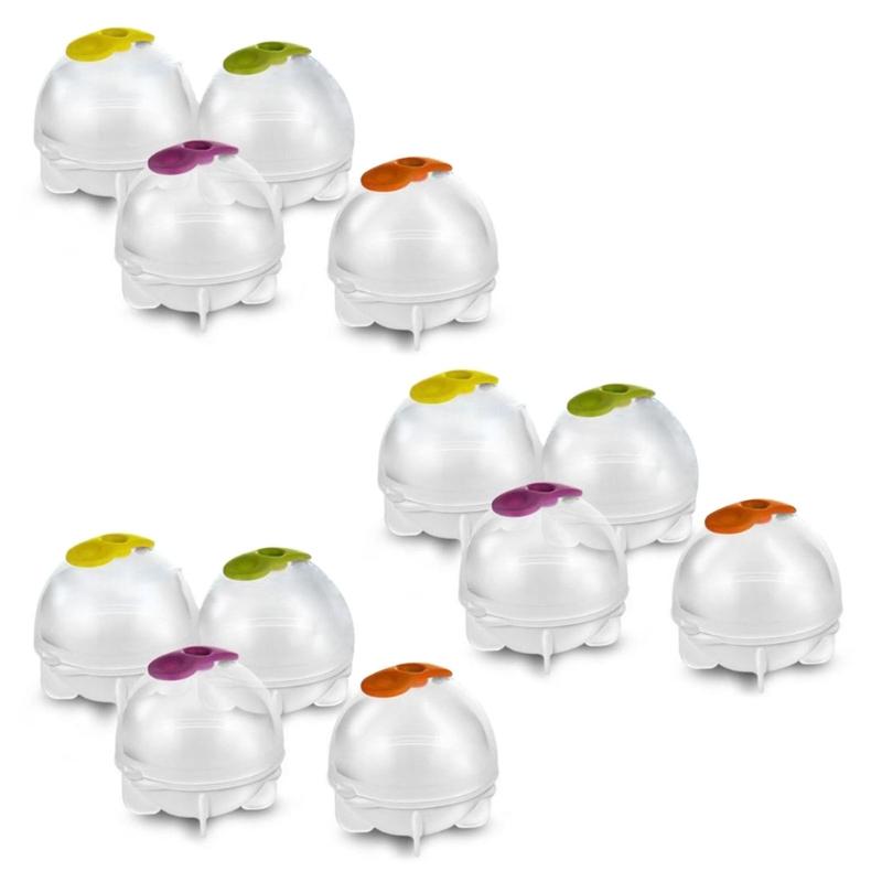 

Pack of 12/16 Ice Cube Molds Flexible DIY Round Shape Ice Cube Trays Ice Cube Makers Reusable Ice Cube Tools for Kitchen Large