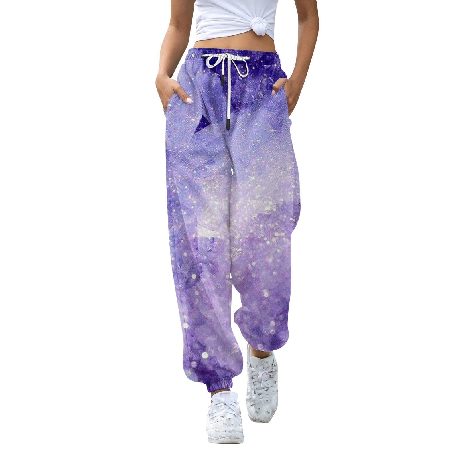 

Женские повседневные модные брюки с цветочным принтом для отдыха, спортивные брюки, брюки с эластичной талией и завязками на шнурке, брюки с завязками на шнурке XL