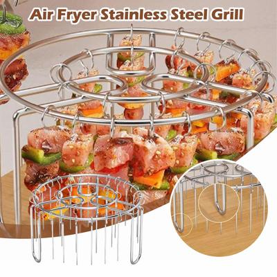 Stal nierdzewna Stojak na pionowe szaszłyki do grilla Akcesoria do grilla BBQ Zestaw do BBQ Piekarnik z frytkownicą Powietrzną, Szaszłyki, Akcesoria do grilla