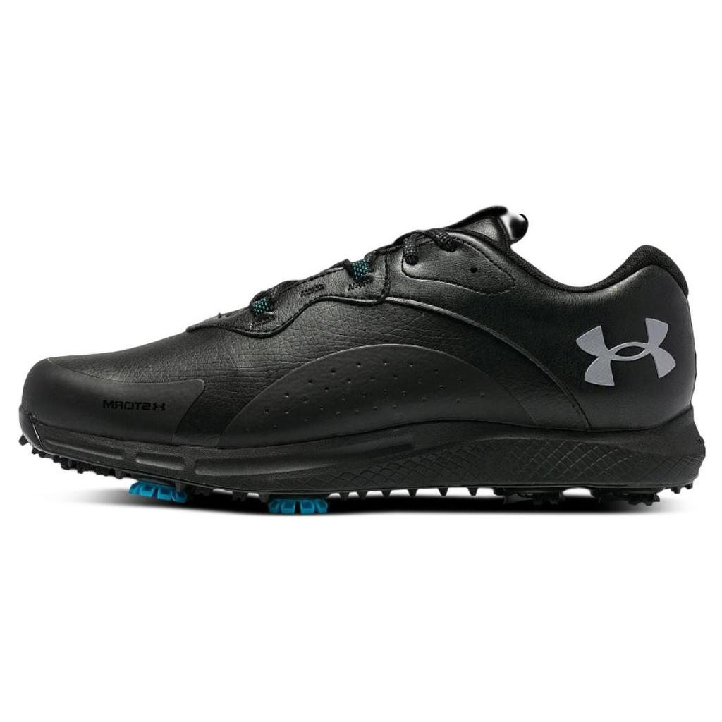 Under Armour Charged Draw 2 Golf Wide Black Steel Men Sneakers 3026401-002