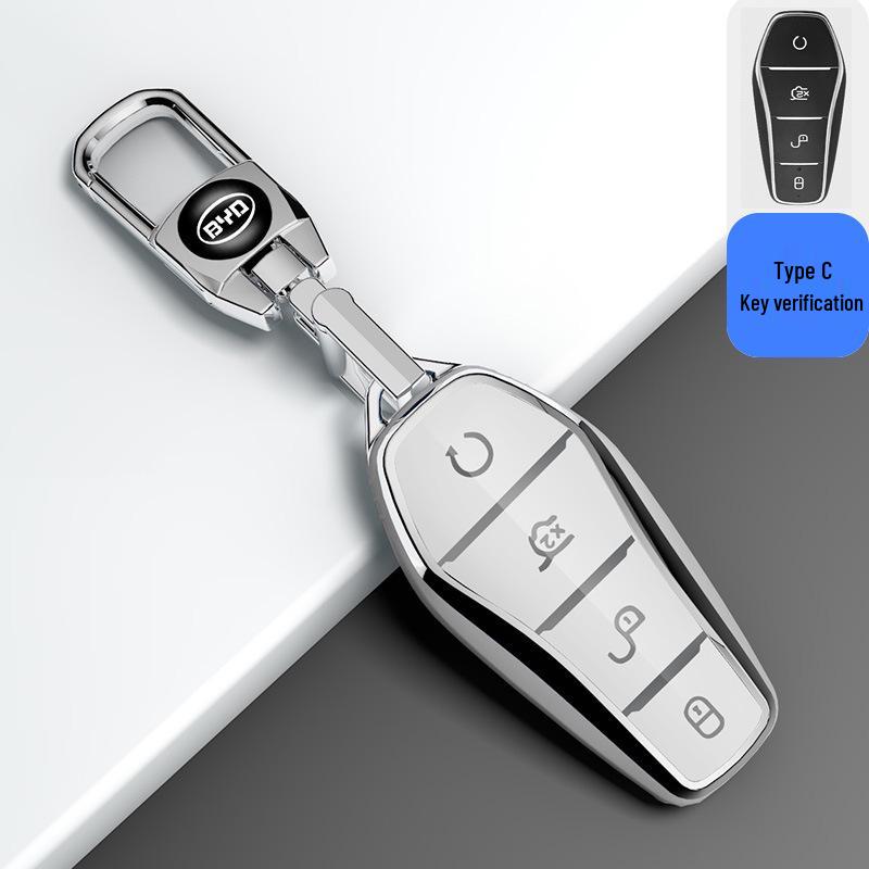 Compatible Key Cover for BYD Han EV, Tang DM/MAX, Song Pro, Qin PLUS, Yuan Models - Women’s Shell Buckle Bag
