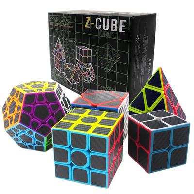 5PCS Hungarian Cube Set 2x2 3x3x3 by 3 Pyramid Pyraminx Twisty Skew Hidden Puzzle Megaminx ZCUBE 2*2 Puzle Magic Cubomagical Kit