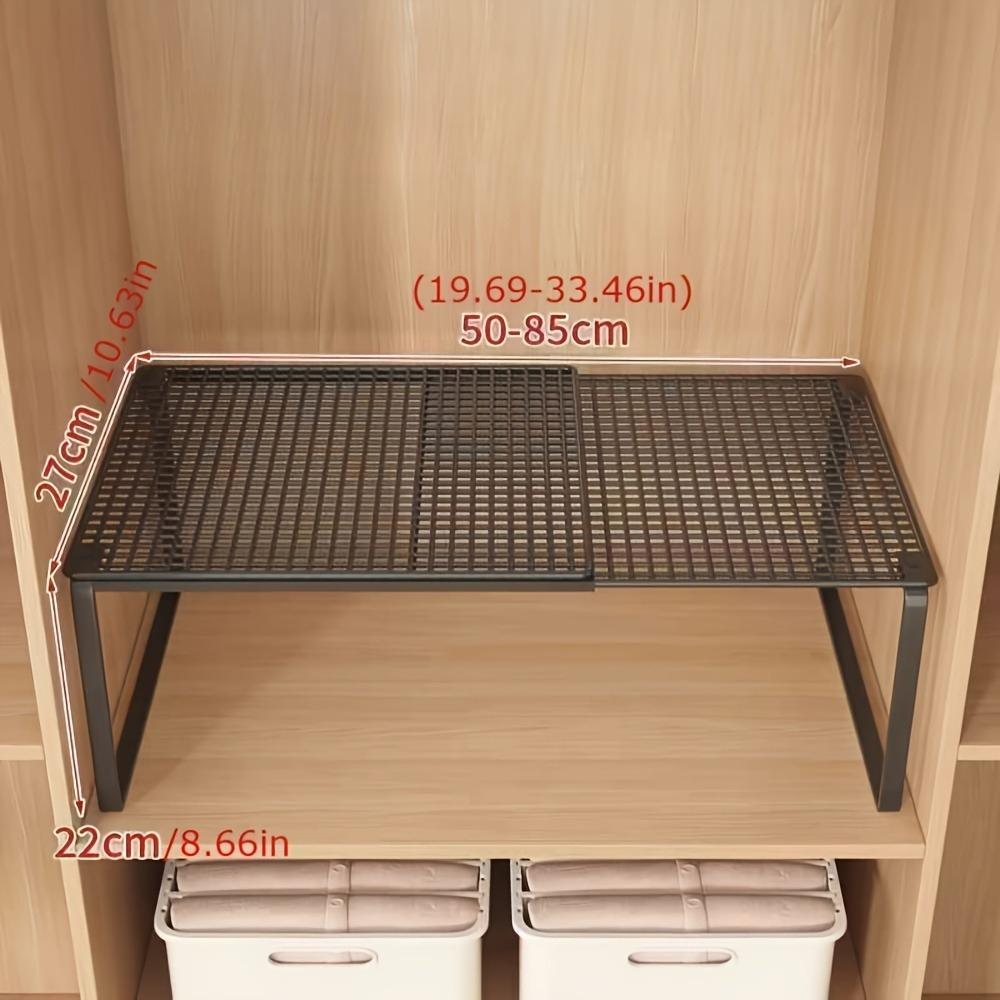 Heavy Duty Metal Wardrobe Storage Rack Adjustable Height Vertical Organizer with Sturdy Iron Frame for Clothes Shoes and Liners