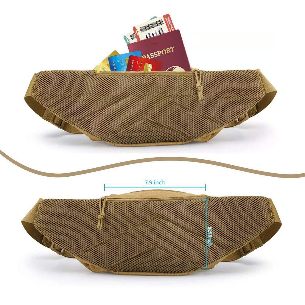 Unisex Multifunctional Outdoor Waist Bag for Sports and Storage