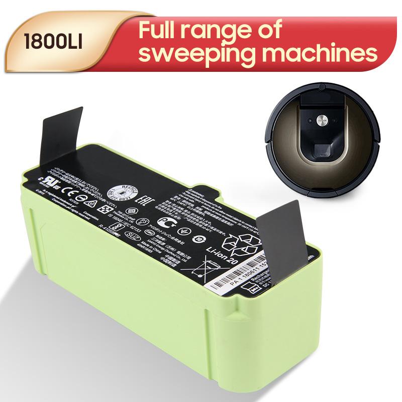 Batteria al Litio Ricaricabile Per iRobot Roomba 655 690 780 805 860 880 890 960 Serie 6 7 8 9 Macchina 601 602 615 760 770 780 Batteria 1800LI 2130LI