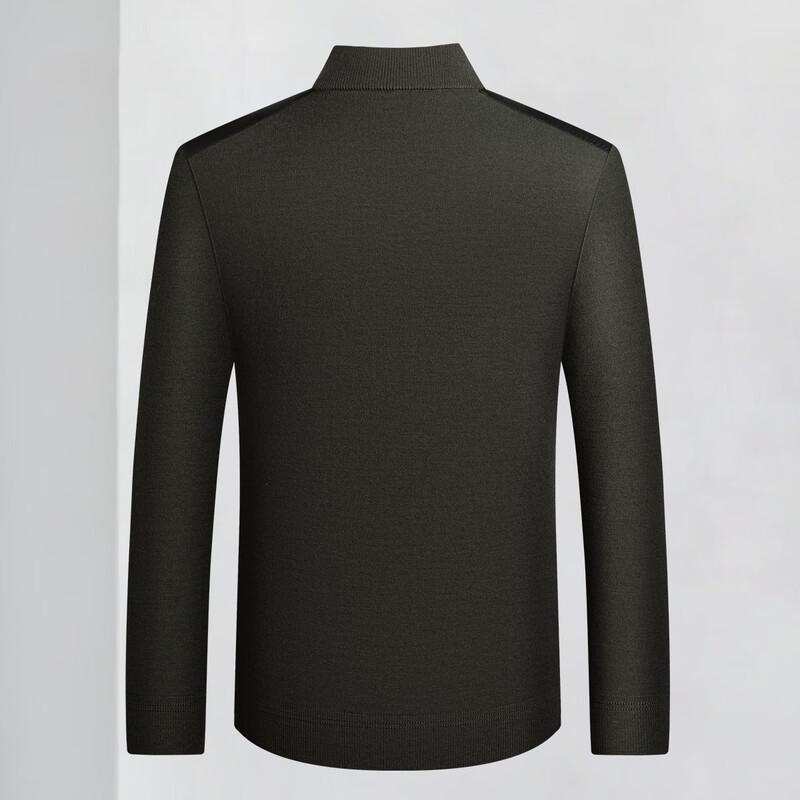 ROTECS Men's Thick Half-Zip Wool Blend Sweater