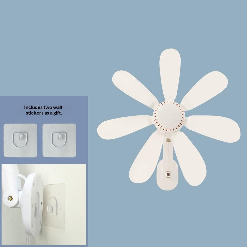 1 Set Quiet Corner Fans 16.5-Inch Wall Mount Fan With Remote And Timer Small 5V Usb Fan For Bedroom Kitchens
