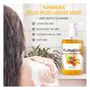 Curcuma Kojic Liquid Soap 250ml Body Bath Cleansing Shower Gel Delicate Foam Tender Shower Gel