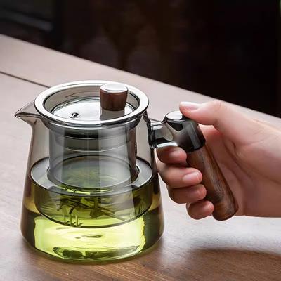 GIANXI High Borosilicate Glass Tea Pot With Handle Household Transparency Filterate Teapot For Tea Kitchen Coffee Kettle Tea Set