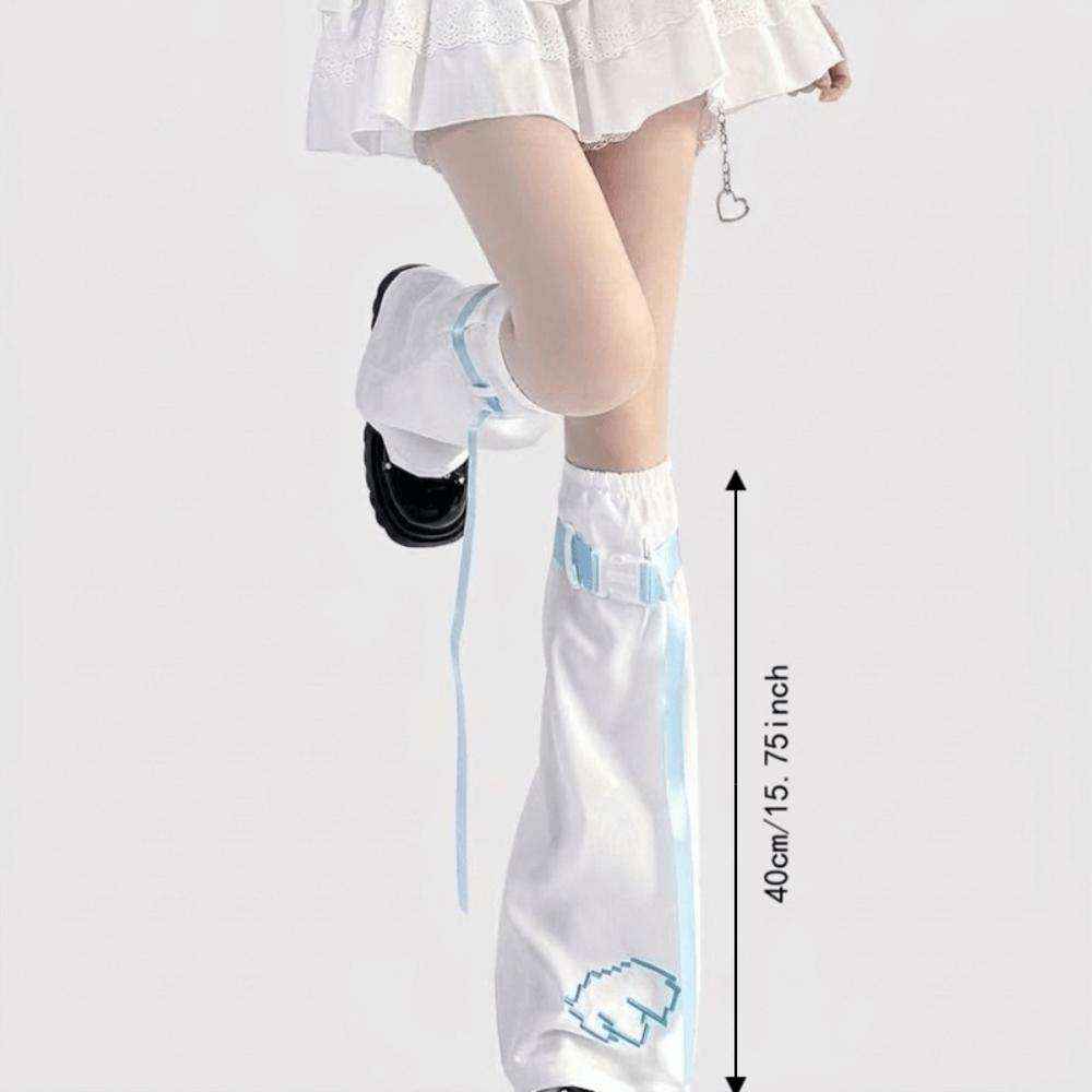 Wing Design Leg Socks Cover Trumpet Shaped High Tube Socks Boot Cuffs Cover Stockings For Women