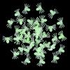 50/100pcs Halloween Black Spiders Small Luminous Plastic Spider Halloween Party Home Decoration Tricky Prank Toy Haunted House