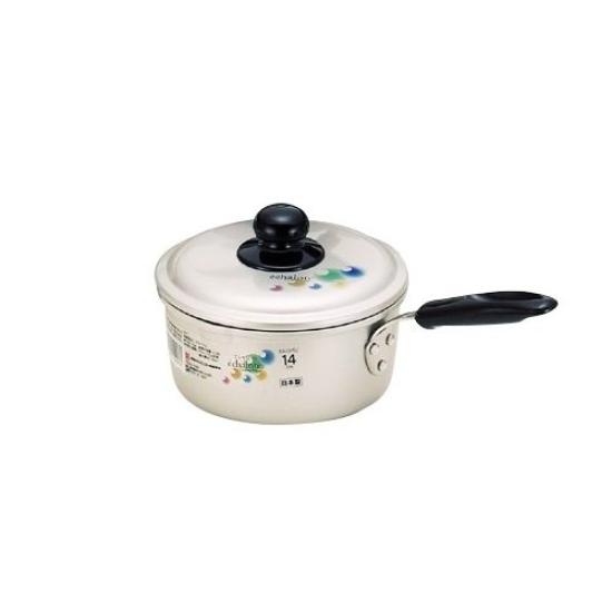 Hokuriku Aluminum Milk Pan 14cm Aluminum Gas Stove Compatible Made In Japan Heat Conductive Anodized Finish Shallot